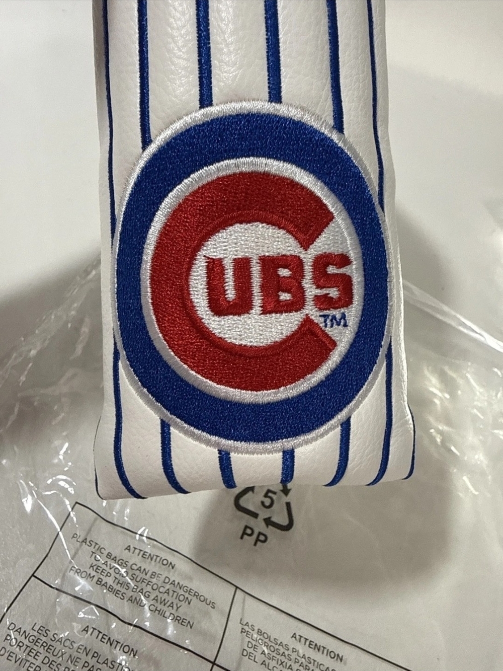 Chicago Cubs Pinstripe Blade Golf Putter Cover MLB Logo Embroidered PRG NEW